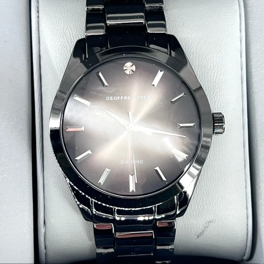 Geoffrey Beene BGA0008GU Men's Genuine Diamond Accent Watch - One Size